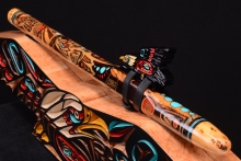 Ironwood (desert) Native American Flute, Minor, Mid A-4, #F44K (31)